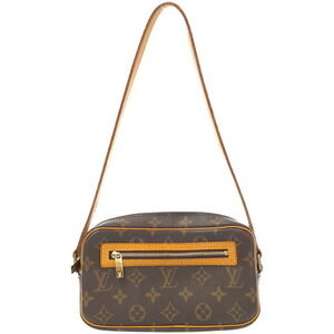Louis Vuitton Monogram Leather Brown Pochette Cite Semi Shoulder Bag